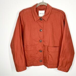 Madewell Pomeray Chore Jacket Dusty Redwood Small